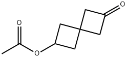 Spiro[3.3]heptan-2-one, 6-(acetyloxy)- Structural