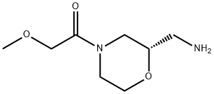 Ethanone, 1-[(2S)-2-(aminomethyl)-4-morpholinyl]-2-methoxy- Structural