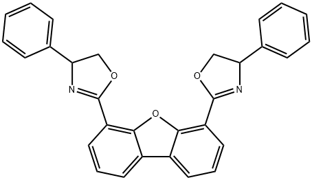 Oxazole, 2,2'-(4,6-dibenzofurandiyl)bis[4,5-dihydro-4-phenyl- Structural