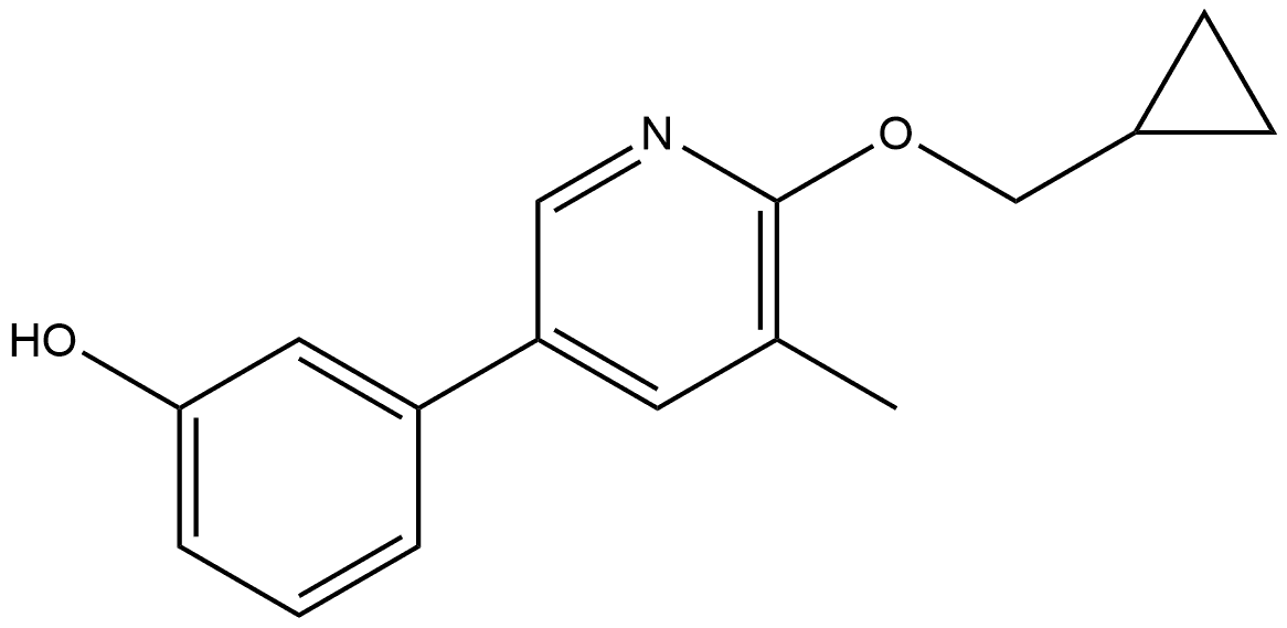 Phenol, 3-[6-(cyclopropylmethoxy)-5-methyl-3-pyridinyl]- Structural