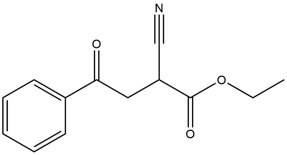 Benzenebutanoic acid, α-cyano-γ-oxo-, ethyl ester Structural