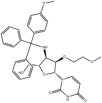 Uridine, 3'-?deoxy-?2'-?O-?(2-?methoxyethyl)?-?3'-?[[(4-?methoxyphenyl)?diphenylmethyl]?amino]?-