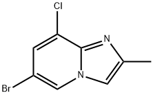 Imidazo[1,2-a]pyridine, 6-bromo-8-chloro-2-methyl- Structural