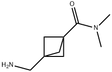 Bicyclo[1.1.1]?pentane-?1-?carboxamide, 3-?(aminomethyl)?-?N,?N-?dimethyl- Structural