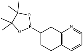 Quinoline, 5,6,7,8-tetrahydro-7-(4,4,5,5-tetramethyl-1,3,2-dioxaborolan-2-yl)- Structural