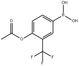 Boronic acid, B-?[4-?(acetyloxy)?-?3-?(trifluoromethyl)?phenyl]?- Structural
