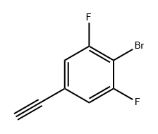 Benzene, 2-bromo-5-ethynyl-1,3-difluoro- Structural