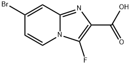 Imidazo[1,2-a]pyridine-2-carboxylic acid, 7-bromo-3-fluoro- Structural