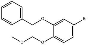 Benzene, 4-bromo-1-(methoxymethoxy)-2-(phenylmethoxy)- Structural