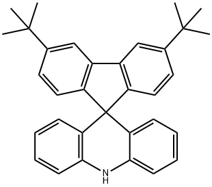 Spiro[acridine-9(10H),9'-[9H]fluorene], 3',6'-bis(1,1-dimethylethyl)- Structural