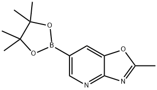 Oxazolo[4,5-b]pyridine, 2-methyl-6-(4,4,5,5-tetramethyl-1,3,2-dioxaborolan-2-yl)- Structural