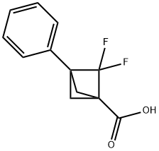 Bicyclo[1.1.1]?pentane-?1-?carboxylic acid, 2,?2-?difluoro-?3-?phenyl- Structural