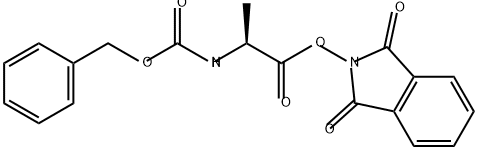 Alanine, N-[(phenylmethoxy)carbonyl]-, 1,3-dihydro-1,3-dioxo-2H-isoindol-2-yl ester Structural
