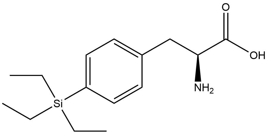 Alanine, 3-[p-(triethylsilyl)phenyl]-, DL- (8CI) Structural