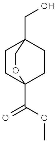 2-Oxabicyclo[2.2.2]octane-1-carboxylic acid, 4-(hydroxymethyl)-, methyl ester Structural