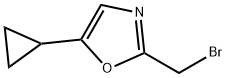 Oxazole, 2-(bromomethyl)-5-cyclopropyl- Structural
