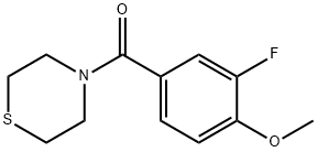 Methanone, (3-fluoro-4-methoxyphenyl)-4-thiomorpholinyl- Structural