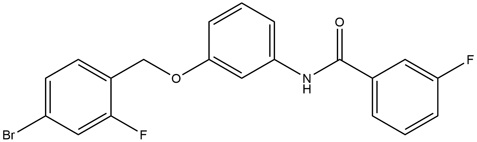 N-[3-[(4-Bromo-2-fluorophenyl)methoxy]phenyl]-3-fluorobenzamide Structural
