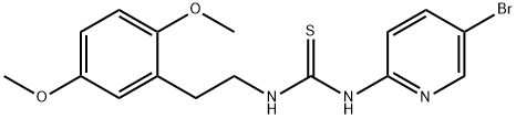Thiourea, N-(5-bromo-2-pyridinyl)-N'-[2-(2,5-dimethoxyphenyl)ethyl]- Structural