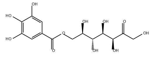 D-altro-2-Heptulose, 7-(3,4,5-trihydroxybenzoate) Structural
