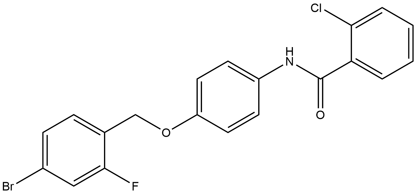 N-[4-[(4-Bromo-2-fluorophenyl)methoxy]phenyl]-2-chlorobenzamide Structural