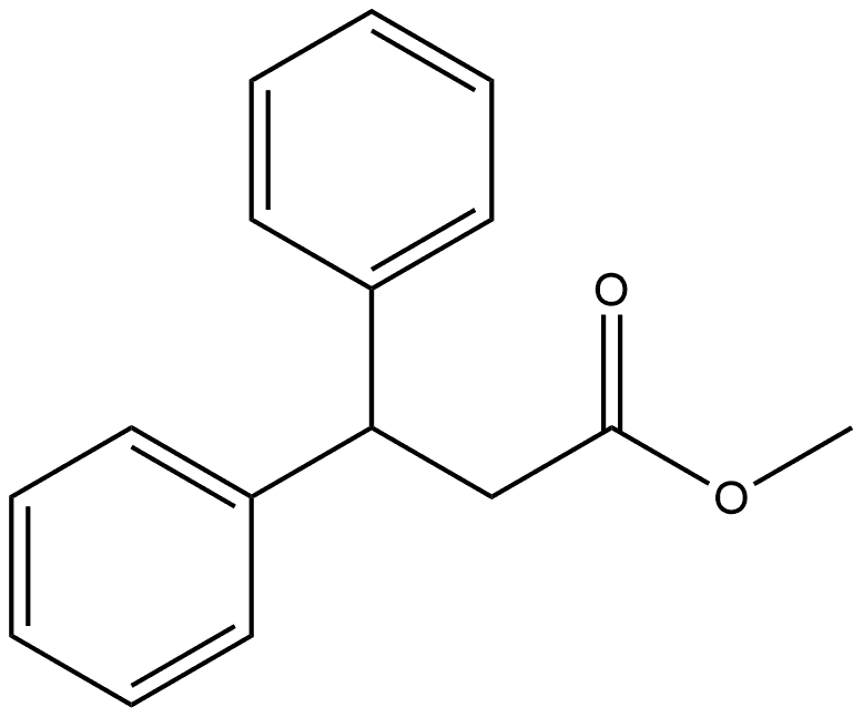 Benzenepropanoic acid, β-phenyl-, methyl ester Structural