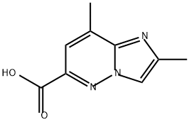 Imidazo[1,2-b]pyridazine-6-carboxylic acid, 2,8-dimethyl- Structural