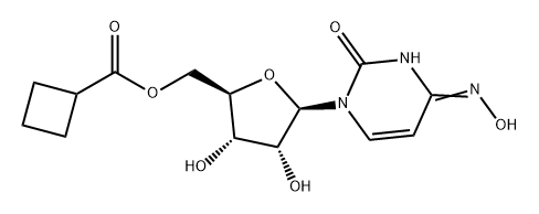 Uridine, 4-oxime, 5'-cyclobutanecarboxylate Structural