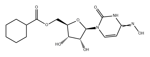 Uridine, 4-oxime, 5'-cyclohexanecarboxylate Structural
