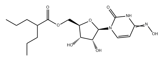 Uridine, 4-oxime, 5'-(2-propylpentanoate) Structural