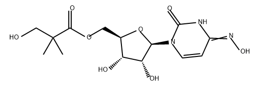 Uridine, 4-oxime, 5'-(3-hydroxy-2,2-dimethylpropanoate) Structural