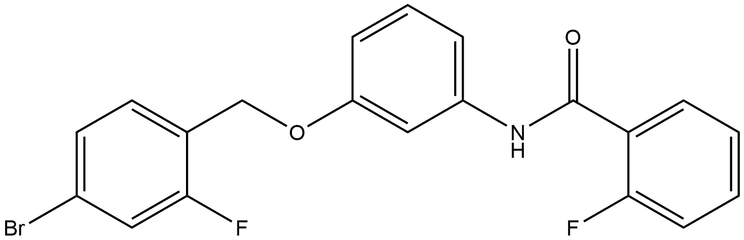 N-[3-[(4-Bromo-2-fluorophenyl)methoxy]phenyl]-2-fluorobenzamide Structural