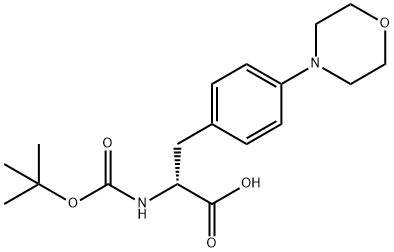 N-Boc-4-(4-morpholinyl)-D-phenylalanine Structural