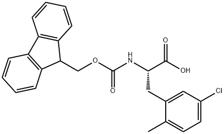 L-Phenylalanine, 5-chloro-N-[(9H-fluoren-9-ylmethoxy)carbonyl]-2-methyl- Structural