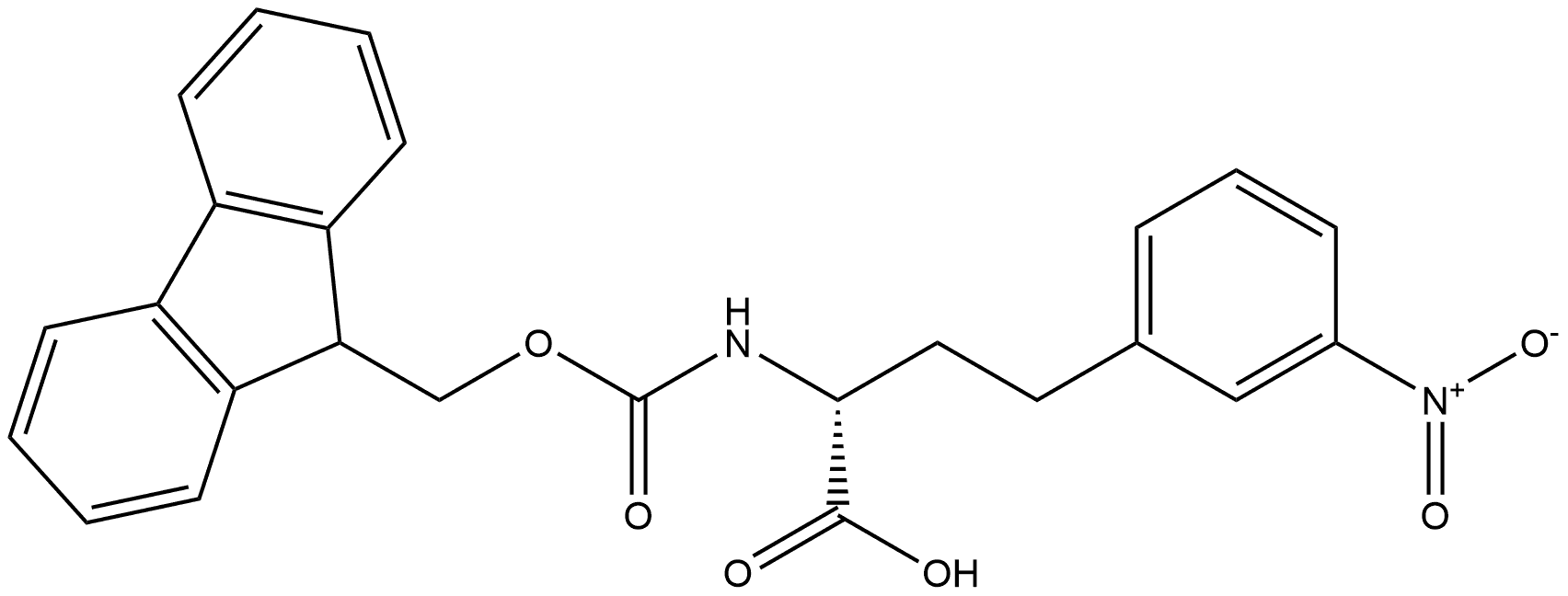 N-Fmoc-3-nitro-D-homophenylalanine Structural
