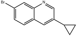 Quinoline, 7-bromo-3-cyclopropyl- Structural