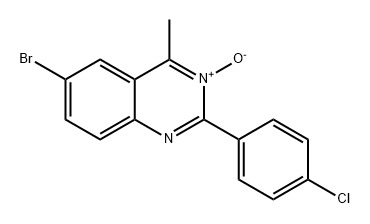 Quinazoline, 6-bromo-2-(4-chlorophenyl)-4-methyl-, 3-oxide Structural