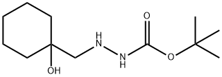 Hydrazinecarboxylic acid, 2-[(1-hydroxycyclohexyl)methyl]-, 1,1-dimethylethyl ester Structural