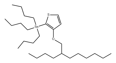 Stannane, tributyl[3-[(2-butyloctyl)oxy]-2-thienyl]- Structural