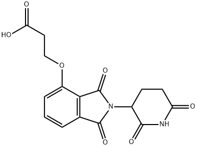 Propanoic acid, 3-[[2-(2,6-dioxo-3-piperidinyl)-2,3-dihydro-1,3-dioxo-1H-isoindol-4-yl]oxy]-