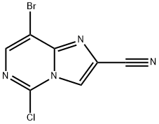 Imidazo[1,2-c]pyrimidine-2-carbonitrile, 8-bromo-5-chloro- Structural