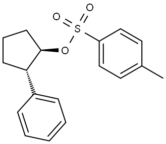 rac-(1r,2s)-2-phenylcyclopentyl 4-methylbenzene-1-sulfonate Structural