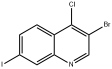 Quinoline, 3-bromo-4-chloro-7-iodo- Structural