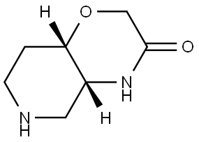 rel-(4aR,8aS)-Hexahydro-2H-pyrido[4,3-b][1,4]oxazin-3(4H)-one Structural