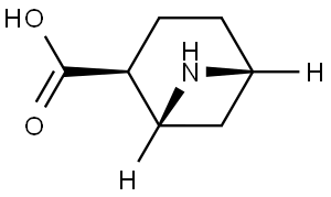 rel-(1R,2S,5R)-6-Aza-bicyclo3.1.1heptane-2-carboxylic acid Structural