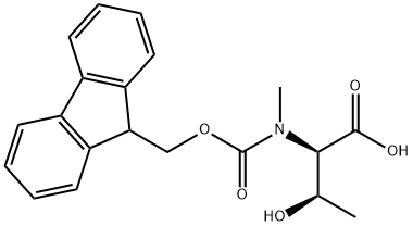 D-Allothreonine, N-[(9H-fluoren-9-ylmethoxy)carbonyl]-N-methyl- Structural