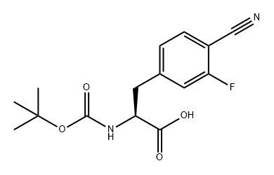 L-Phenylalanine, 4-cyano-N-[(1,1-dimethylethoxy)carbonyl]-3-fluoro- Structural