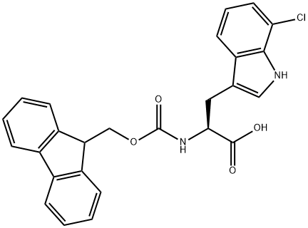 Fmoc-Trp(7-Cl)-OH Structural