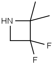Azetidine, 3,3-difluoro-2,2-dimethyl- Structural