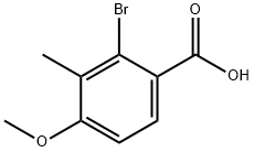 Benzoic acid, 2-bromo-4-methoxy-3-methyl- Structural